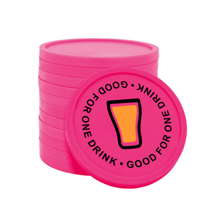 Fichas de plastico Good for one drink Ø29 mm - 100 unidades