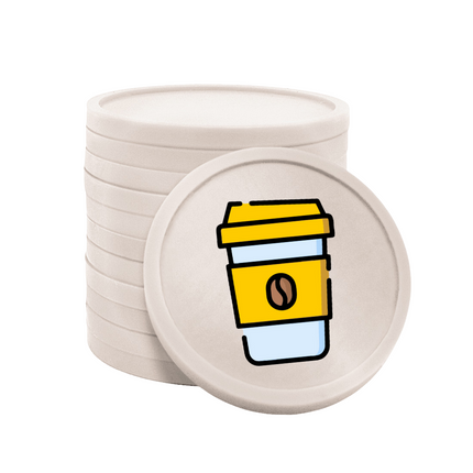 Fichas de plastico café para llevar Ø29 mm - 100 unidades
