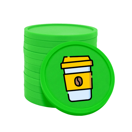 Fichas de plastico café para llevar Ø29 mm - 100 unidades