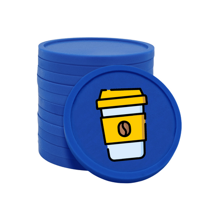 Fichas de plastico café para llevar Ø29 mm - 100 unidades