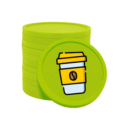 Fichas de plastico café para llevar Ø29 mm - 100 unidades