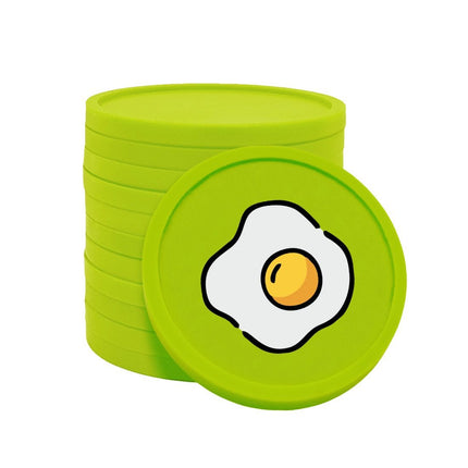 Fichas de plastico huevo frito Ø29 mm - 100 unidades