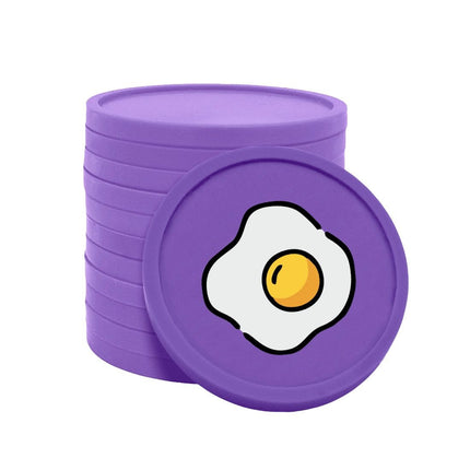 Fichas de plastico huevo frito Ø29 mm - 100 unidades