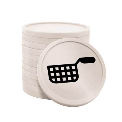 Fichas de plastico freidora Ø29 mm - 100 unidades