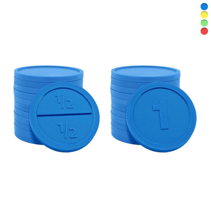 Fichas redondas de plástico rompibles Ø29mm - 250 unidades
