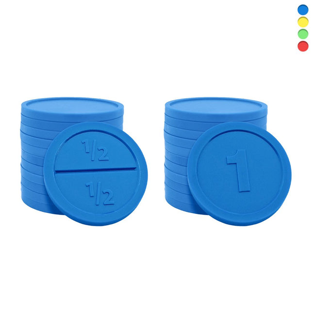 Fichas redondas de plástico rompibles Ø29mm - 250 unidades