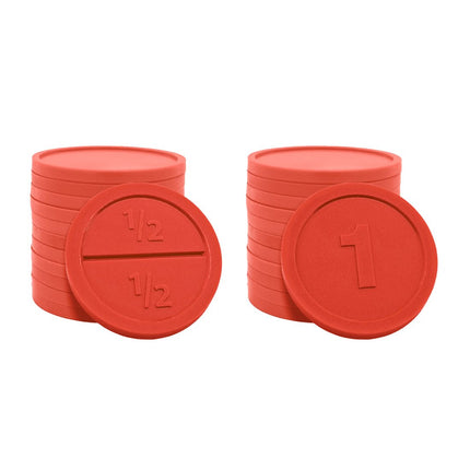 Fichas redondas de plástico rompibles Ø29mm - 250 unidades