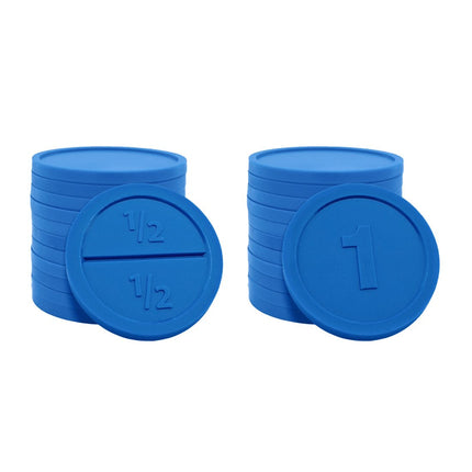 Fichas redondas de plástico rompibles Ø29mm - 250 unidades