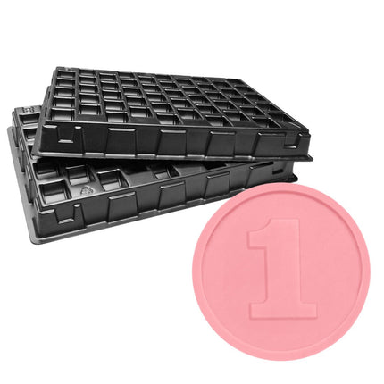 Bandejas de conteo con fichas plastico Ø29 mm - 1000 unidades