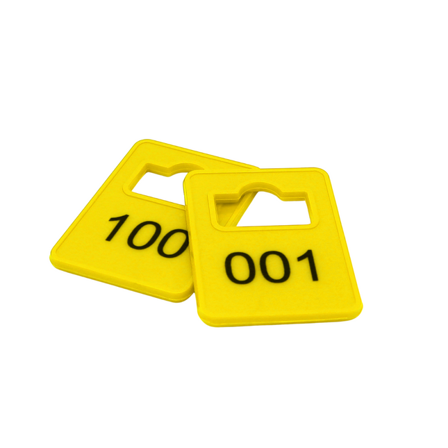 Ficha para guardarropa numerada Tiffany 36 x 50 mm personalizada - por unidad