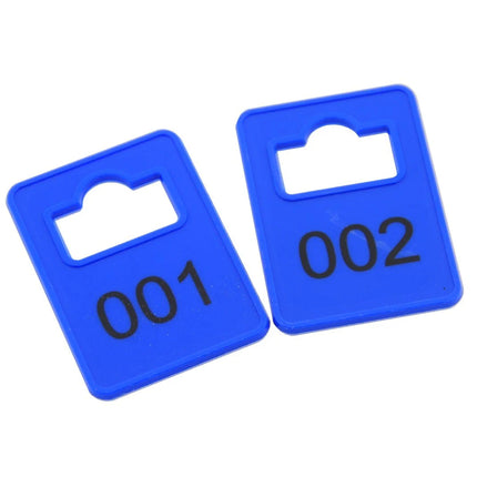 Fichas para guardarropa numerada Tiffany - 100 unidades