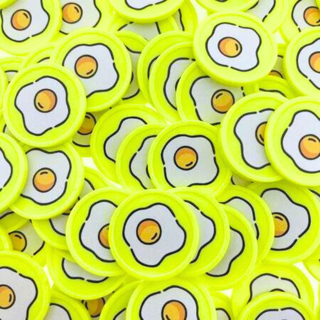 Fichas de plastico huevo frito Ø29 mm - 100 unidades