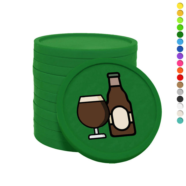 Fichas de plastico cerveza especial Ø29 mm - 100 unidades
