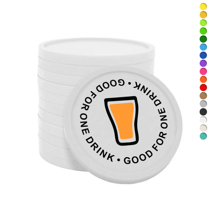 Fichas de plastico Good for one drink Ø29 mm - 100 unidades