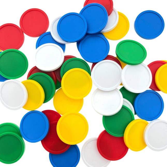Fichas de plastico Ø23 mm - 100 unidades