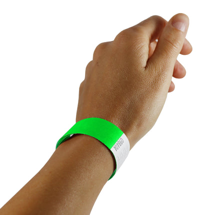 Pulseras de Tyvek sin diseño - 100 unidades