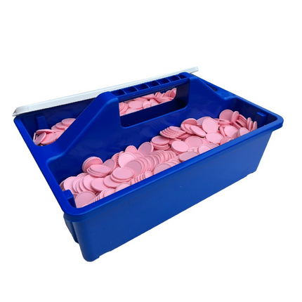 Caja de almacenamiento apilable con tapa para 2000 fichas