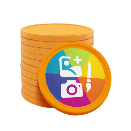 Fichas personalizable bio Ø29 mm - 100 unidades