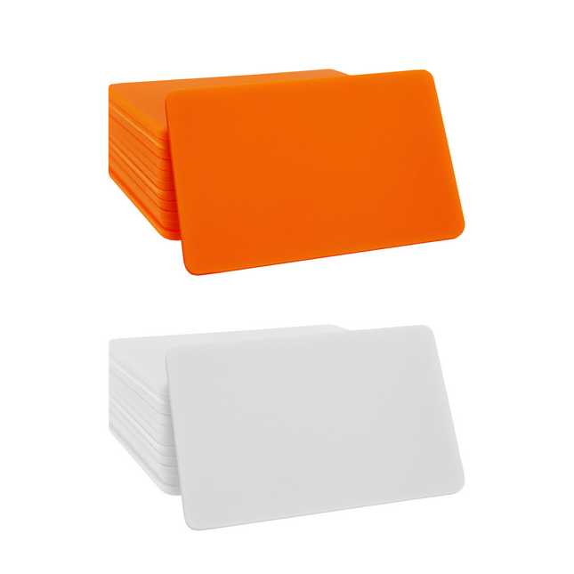 Fichas rectangulares personalizadas 64 x 42 mm - 100 unidades