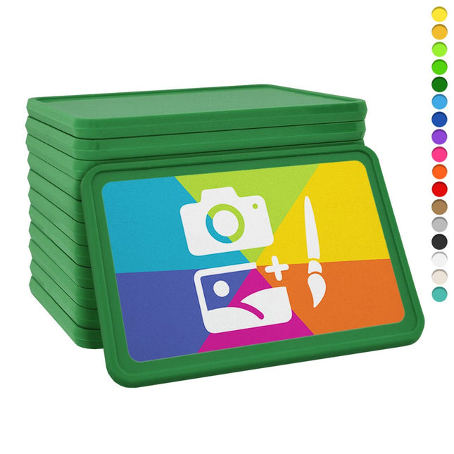 Fichas de plastico rectangular personalizadas 50x35 mm - 100 unidades