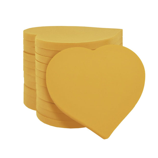 Fichas de plastico corazon 40x40 mm - 100 unidades