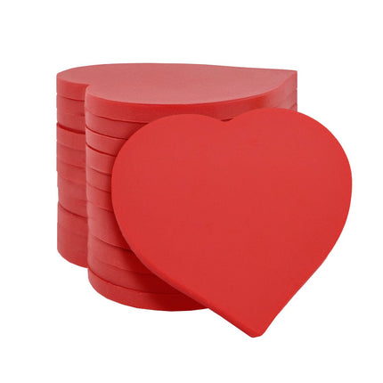 Fichas de plastico corazon 40x40 mm - 100 unidades