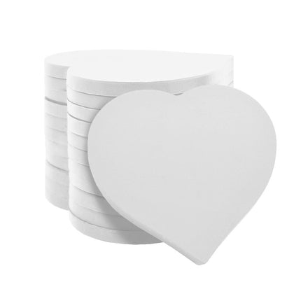Fichas de plastico corazon 40x40 mm - 100 unidades