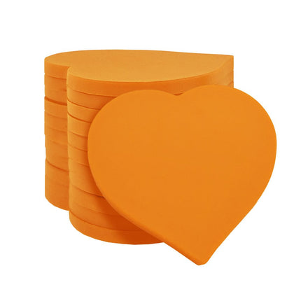 Fichas de plastico corazon 40x40 mm - 100 unidades