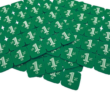 Fichas de plástico reciclado para festivales rompibles - 1000 unidades