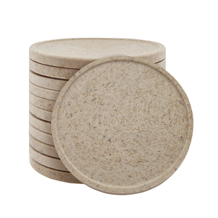 Fichas en fibra de madera Ø35 mm - 100 unidades