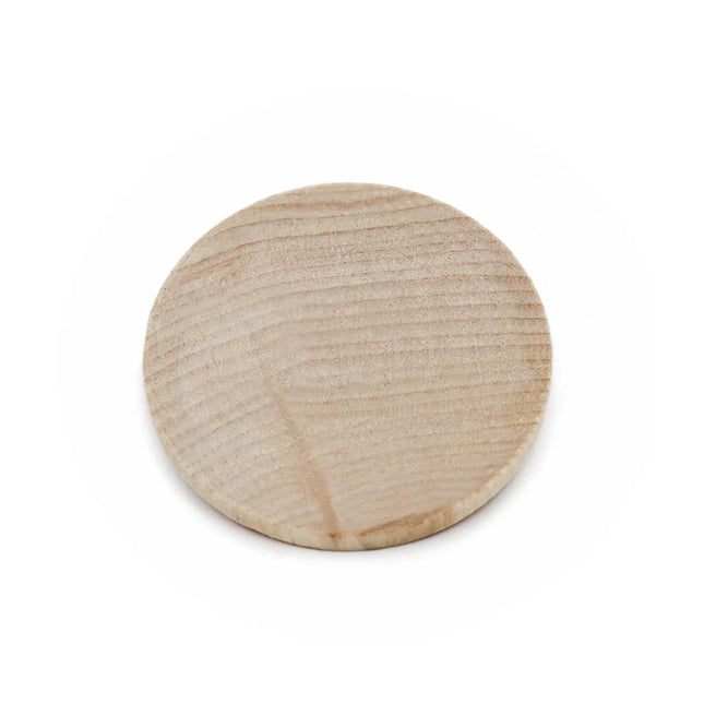 Fichas de madera Ø50 mm - 100 unidades