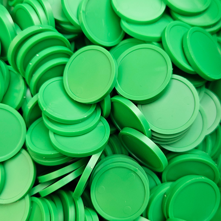 Fichas de plastico Ø23 mm - 100 unidades