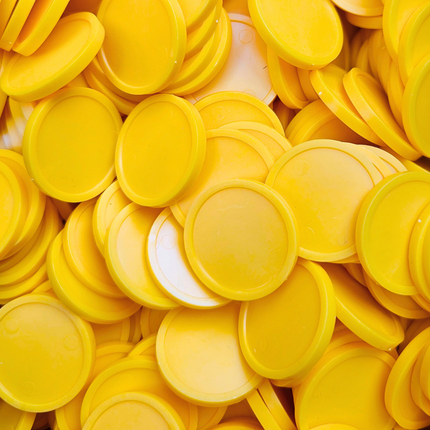 Fichas de plastico para carrito de la compra €1 - 100 unidades