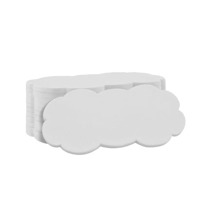 Fichas de plastico nube, 62x32mm - 100 unidades