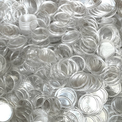 Fichas de plastico transparente Ø25 mm - 100 unidades