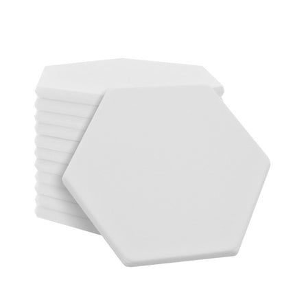 Ficha de plastico hexagono, 38x38 mm - 100 unidades