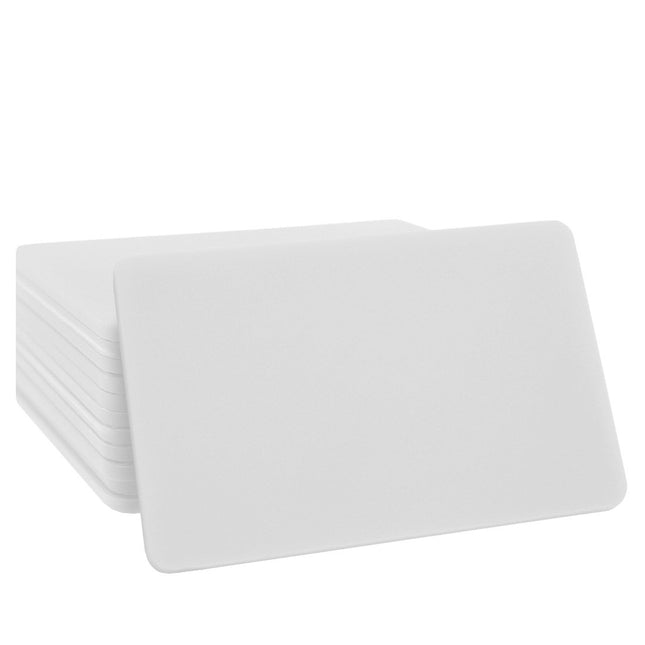 Fichas de plastico rectangular, 64x42mm - 100 unidades