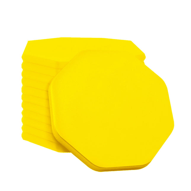 Fichas de plastico octogon, 38x38 mm - 100 unidades