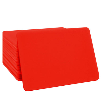 Fichas de plastico rectangular, 85x55 mm - 100 unidades