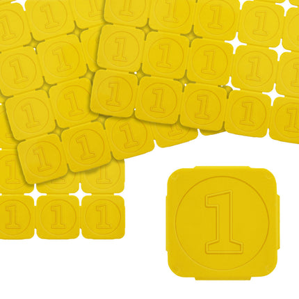 Fichas para festivales con numero 1 - 1000 unidades