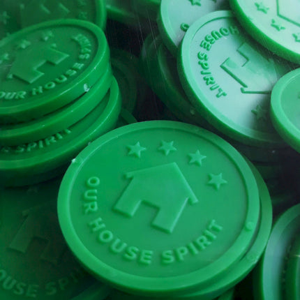 Fichas en relieve personalizadas Ø29 mm - 1000 unidades