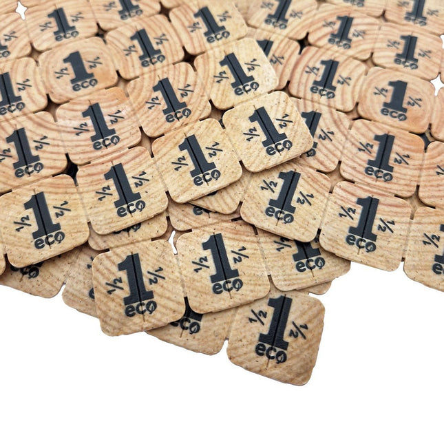 Fichas para festivales en madera - 1000 unidades