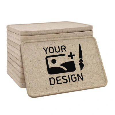 Fichas rectangulares en ficbra de madera personalizadas 50x35 mm - 100 unidades