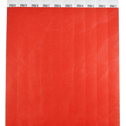 Pulseras de Tyvek mezcla de 10 colores - 100 unidades