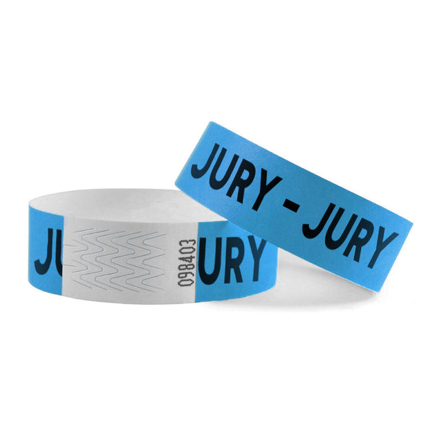 Pulseras de Tyrex azul JURY - 100 unidades