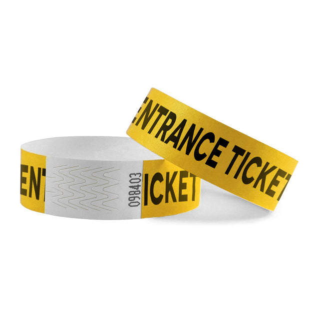 Pulseras de Tyrex Entrance Ticket - 100 unidades