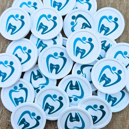 Fichas de plastico para carrito de la compra €1 persnalizadas - 100 unidades