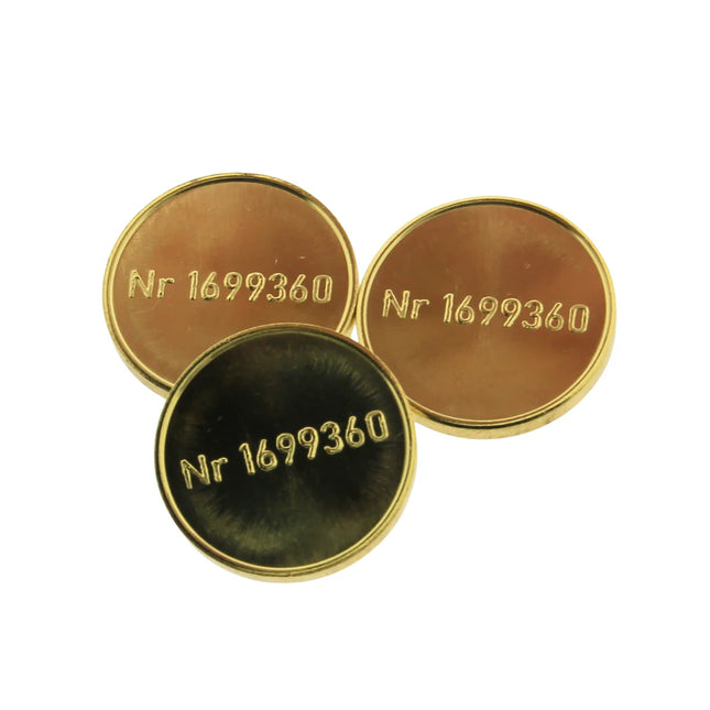 Monedas de laton referencia Miele 1699360 - 100 unidades