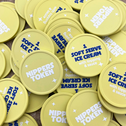 Fichas personalizadas recicladas Ø29 mm - 100 unidades