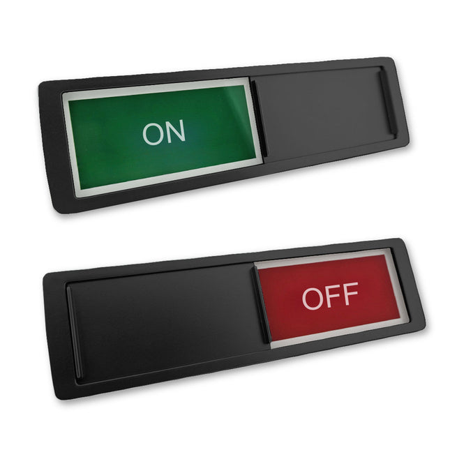 On - Off sliding sign 178x50mm - 1 pc